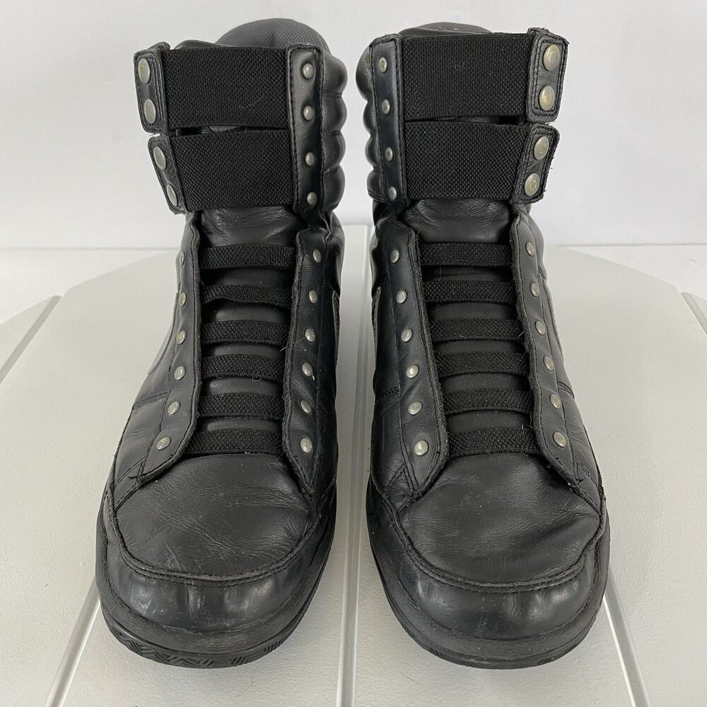 NIKE Gamma Force Mid Black and Gray Women’s Basketball Shoes Size 10